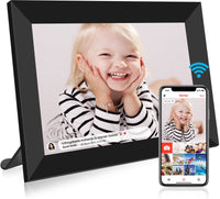 1 x RAW Customer Returns FRAMEO WiFi Digital Photo Frame 10.1 Inch Digital Photo Frame Touch Screen HD 1280x800 Digital Photo Frames with 32GB Memory, Automatic Rotation, Instant Sharing of Moments via APP - RRP €88.5