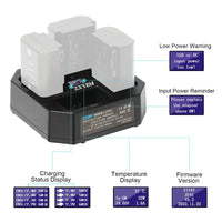 1 x RAW Customer Returns ZITAY NP-FZ100 Charger 4 Channel PD Fast Charging NP-FZ100 Battery for Sony Alpha A7III A7RIII A7RIV A9II A9R A9S A7R3 A7S3 FX3 A7C A6600 Battery - RRP €57.47