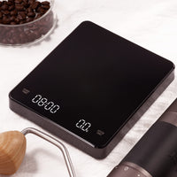 1 x RAW Customer Returns EMPO Digital Coffee Scale with Timer - Espresso Brewing Drip Scale, Baking Kitchen Scale, Espresso Scale, Automatic Timing 3000g 18.4x14.2x3.4  - RRP €31.74