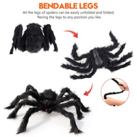 2 x Brand New tomoneed 701cm Halloween Mega Spider Web 149.9cm Big Spider 40gram Small Spider Webs with 20 Mini Fake Spiders Set, Indoor Outdoor Halloween Decorations Yard Costumes Parties Decor - RRP €40.8