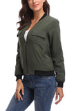 1 x RAW Customer Returns MISS MOLY Bomber Jacket Womens Flight Jacket Zip Up Lightweight Jacket Multi-Pocket Green Medium - RRP €40.33