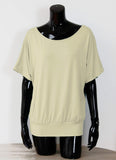 1 x RAW Customer Returns Van Der Rich - 2 Pieces T-Shirt Top Short Sleeve Blouses - Women NBeige, XL  - RRP €30.16