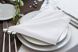 1 x RAW Customer Returns KICHLY Cloth Napkins - Pack of 24, Soft and Comfortable Reusable Cloth Napkins - Ideal for Events and Regular Home Use, Polyester White, 43x43 cm  - RRP €15.97