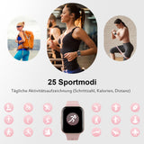 1 x RAW Customer Returns Smartwatch women, fitness watch women with 1.69 HD color display, 25 sports modes fitness tracker watch with heart rate monitor sleep monitor, IP68 waterproof sports watch women with pedometer stopwatch watch pink  - RRP €29.99