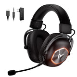 1 x RAW Customer Returns BIGBIG WON HALO PRO 2.4GHz Wireless Gaming Headset for PC, PS, Switch, Bluetooth 5.3 Gaming Headphones with Noise Cancelling Mic and 35 Hours Battery, 3.5mm Wired Mode for Xbox - RRP €70.58