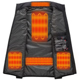 1 x RAW Customer Returns Monave Men s Heated Vest, Professional Heated Vest with 5 Graphene Heating Elements 3 Temperature Levels Double Button Control for Motorcycles Fishing Outdoor Activities Black - RRP €60.44