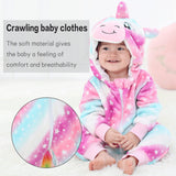 1 x RAW Customer Returns Unisex Baby Winter Romper Rabbit Tiger Sewing Animal Style Flannel Cosplay Halloween Costume Outfit - RRP €32.98