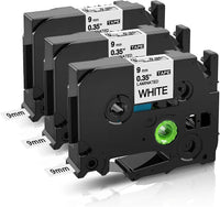 1 x RAW Customer Returns COLORWING TZe-251 24mm compatible Brother P-touch label tape TZe251 TZ-251 laminated label tape for P-touch Cube P710BT D610BT P700 P750W 2430, black on white - RRP €18.04