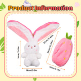 1 x Brand New Pipihome Cute Bunny Doll Toy, Floppy Ear Rabbit Plushie with Strawberry Plush Toy Gifts for Kids Strawberry Bunny1  - RRP €19.2