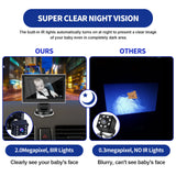 1 x RAW Customer Returns Cuplu 1080P Baby Car Mirror Camera, Night Vision Baby Car Seat Mirror, 5 HD Night Vision Baby Car Camera, Adjustable Baby Car Camera with Wide Crystal Clear View, Perfect Night Vision - RRP €57.52