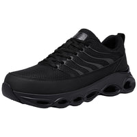 1 x RAW Customer Returns LARNMERN Work Shoes Men Safety Shoes Anti Smashing Breathable Fashion Cushioning Lightweight Steel Toe Cap Shoes Cosmic Black, 41EU  - RRP €43.1