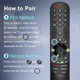 4 x RAW Customer Returns For LG Magic Remote Control TV, MR22GA Original, Remote for 2022 LG Smart TV, with voice function, pointer function, Netflix, Prime Video, Disney , Rakuten Tv, Google Assist buttons  - RRP €145.44