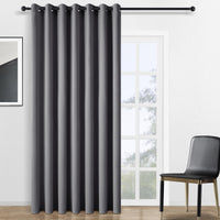 1 x RAW Customer Returns Topfinel Curtains with Eyelets Outdoor Curtain Opaque Gray Blackout Curtain Window Blackout Curtains W 300 x H 240 cm Curtains Outdoor Window Curtain for Balcony Door Patio Door - RRP €39.98