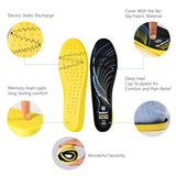 1 x RAW Customer Returns SAFEYEAR Comfort Memory Foam Insoles for Women and Men, Orthopedic Flat Feet Shoe Inserts for Plantar Fasciitis with Arch Support, for Athletic Shoes, Sneakers, Work Boots - RRP €22.8