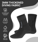 1 x RAW Customer Returns Summshall 3mm Neoprene Socks for Men and Women, Keep Warm Neoprene Socks Anti-Slip Sole Neoprene Socks Durability Wading Socks for Water Sports - RRP €19.99