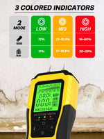 1 x RAW Customer Returns AZUNO moisture meter, pin-type wood moisture meter with battery and LCD display digital moisture meter detector for wood, wall, building materials, plasterboard - RRP €18.8