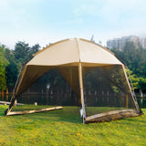 1 x RAW Customer Returns GVDV Event Pavilion 3 x 3 with mosquito nets, outdoor camping folding pavilion sun protection awning including carrying bag, perfect party tent garden pavilion for family celebrations, garden, barbecue and camping - RRP €100.84