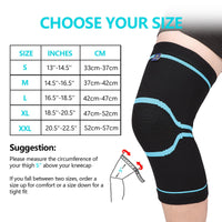 1 x RAW Customer Returns ABYON Knee Brace for Men Women, 2 Pack Compression Knee Support for Meniscus Tear, Arthritis, Joint Pain, Ligament Injury, ACL, MCL, Tendonitis, Running, Sports - RRP €15.12