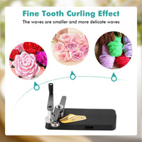 1 x RAW Customer Returns YJINGRUI flower crimping machine flower materials fine teeth crepe winding machine curling machine crepe paper lace machine curling paper flower paper machine Fine gear  - RRP €39.99