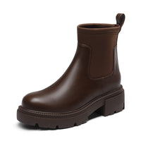 3 x Brand New DREAM PAIRS Chelsea Boots - Women s Waterproof Ankle Boots with Thick Sole, Brown, 40 EU - RRP €111.48