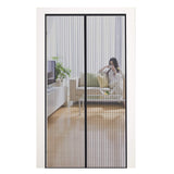 1 x RAW Customer Returns MYCARBON Magnetic Fly Screen 90x230cm Mosquito Net for Door and Window with Magnet, Resistant and Breathable, Anti-Fly Curtain, Black - RRP €19.98