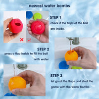 50 x Brand New Water Bombs Self-Closing Reusable, 5 Second Quick Fill Water Bombs Set, Self-Closing Silicone Water Balloons Splash Balls for Children Summer Outdoors, Pool 12 Pieces  - RRP €438.0