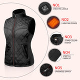 1 x RAW Customer Returns Kintiwe heated vest for women, heated vest with power bank, heating vest, heated jacket, heating jacket, heat vest with 5 heating zones for outdoor use - RRP €99.99