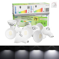 1 x RAW Customer Returns GY GU10 LED dimmable cold white lamp, GU10 4.9W 790 lumen 6500K cold white light bulbs, replaces 75W halogen lamp, beam angle 120 light source, GU10 dimmable, energy saving lamp, pack of 10 - RRP €33.26