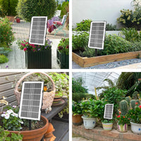 1 x RAW Customer Returns Zinueen Solar Irrigation System, Self-Watering System Professional, Automatic Garden Irrigation with 12 Timer Modes 15 m Hose for Garden, Balcony Plants, Outdoor Potted Plants - RRP €36.99