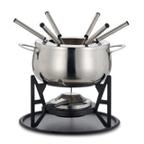 1 x RAW Customer Returns OS Oak Steel ENGLAND 10-Piece Luxury Fondue Set Premium Stainless Steel for a Unique Dining Experience - Ideal Gift for Weddings, Grooms and Anniversaries - RRP €40.57