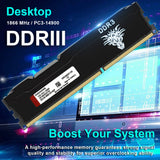 1 x RAW Customer Returns DDR3 16GB Kit 8GBx2 Desktop RAM 1866MHz PC3-14900 UDIMM Non-ECC Unbuffered 1.5V 2Rx8 Dual Rank 240 Pin CL13 PC Computer Memory Upgrade Module Arbeitsspeicher Kit Schwarz  - RRP €28.75