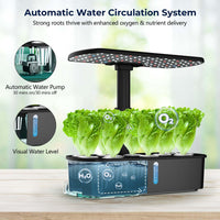 1 x RAW Customer Returns Yoocaa Home Hydroponic Greenhouse for 12 Plants, Smart Home Hydroponic Vegetable Garden Kit with LED Light, Adjustable Height in 12 Levels, Automatic Timer Seedless  - RRP €83.59