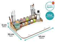 1 x RAW Customer Returns PROSCALE Paint station citadel paint stand. Tabletop citadel paint storage model paint rack paint organizer for hobbyzone module brush paintstation workshop table B  - RRP €18.13