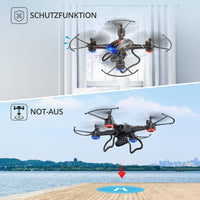 1 x RAW Customer Returns Holy Stone F181G drone with HD camera and 5.8 GHz LCD screen, RC quadcopter with FPV WiFi live transmission, altitude hold, one key start, headless mode, 3D rolling small photo drone for children beginners - RRP €100.84