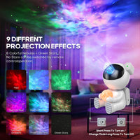 1 x RAW Customer Returns Dienmern Astronaut Projector 2.0 Night Light Starry Sky, LED Starry Sky Galaxy Projector with Remote Control and Timer, Star Light Projector for Bedroom Ceiling, Gift for Children - RRP €29.99