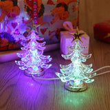 24 x Brand New minkissy 2pcs Christmas Tree Shape Table Lamp USB Powered Desktop Lamp Night Light Decor for Home Holiday Decorative Silver  - RRP €547.2