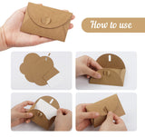 1 x RAW Customer Returns Mocraft 100 Kraft Paper Envelopes with 100 Blank Paper Cards, Mini Envelopes with Heart Closure for Gift Cards DIY Graffiti - RRP €14.11