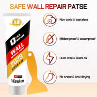 1 x RAW Customer Returns Wansiven Wall Repair Cream, Ready-to-Use Filler White Wall, Effectively Repair Drill Holes and Fill Cracks, Holes, Graffiti 1pack  - RRP €9.99