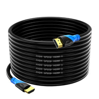 1 x RAW Customer Returns Rommisie 4K 60HZ HDMI cable 20m HDMI 2.0, 18Gbps Ultra High Speed gold-plated connectors, Ethernet Audio Return Video 4K, Full HD1080p, 3D compatible Blu-Ray Laptop PS3 PS5 PS9 PC HDTV - RRP €36.38