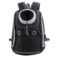 1 x Brand New Mogokoyo Comfortable Dog Cat Carrier Backpack Front Bag with Breathable Design and Padded Shoulder for Hiking Outdoor Travel Black  - RRP €57.6