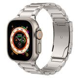 1 x RAW Customer Returns MoKo Titanium Strap Compatible with Apple Watch Ultra2 49mm 46mm 45mm 44mm 42mm,Metal Replacement Watch Band with Double Snap Clasp for iWatch Ultra SE2 SE Series 10 9 8 7 6 5 4 3 2 1,Titanium - RRP €34.99