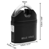 1 x RAW Customer Returns Belle Vous Anti-Theft Padlock with 110db Alarm 3 Keys - Heavy Duty Multipurpose Alarm Lock, Security Lock Weatherproof - Padlock with Motion Sensor Alarm Function Loud - RRP €28.99