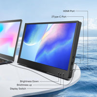 1 x RAW Customer Returns SMISEACOW 11.6 inch Portable Monitor for Laptop, 760P HD IPS Portable Monitor Display, Portable Monitor Mobile, for 12 -17 Laptop Cell Phone PC Xbox PS Switch MacBook, with Protective Case - RRP €66.54