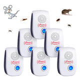 1 x RAW Customer Returns flintronic 6PCS Ultrasonic Indoor Pest Control Repeller, Insect Repellent for Cockroaches, Mosquitoes, Mice, Suitable for Rooms, Indoors, Outdoors - RRP €14.75