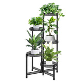 1 x RAW Customer Returns JC-Houser 5-Tier Plant Stand Metal Flower Stand, Foldable Flower Shelf Plant Shelf, Flower Stairs Plant Stairs Plant Stand for Corner Porch Garden Balcony Living Room 5-Tier Hollow Pallets  - RRP €50.28