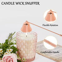 3 x Brand New iecolike Candle Accessory Set, Wick Cutter Rose Gold  - RRP €68.4