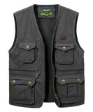 1 x RAW Customer Returns Oralidera Men s Outdoor Vest Leisure Jacket Lightweight Safari Vest with Zipper Hunting and Fishing Photography Hiking Vest Fishing Vest with Many Pockets, 658 Green, 4XL - RRP €39.99