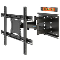 1 x RAW Customer Returns BONTEC TV wall mount swivel tilt TV mount for 37-80 inch TVs approx. 94-203cm Curved LCD LED full movement - 65kg load capacity - VESA 100x100-600x400 - RRP €59.98