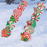 17 x Brand New 12Pcs Christmas Yard Signs Decorations, Candy Christmas Decoration Outdoor Set, Waterproof Double-Sided Print Marker for Garden Decoration Christmas Decoration Outdoor Pathway Walkway Christmas Decor - RRP €291.38