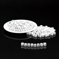 1 x RAW Customer Returns 300 pieces letter cubes square letter beads from A to Z acrylic letter beads approx. 10x10mm, each letter has about 10-12 pieces - RRP €16.13